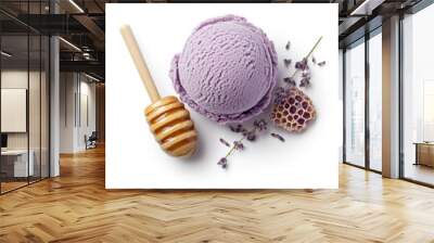 Floral Sweetness: Lavender-Honey Ice Cream Wall mural