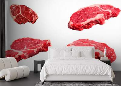 set of beef steak Wall mural