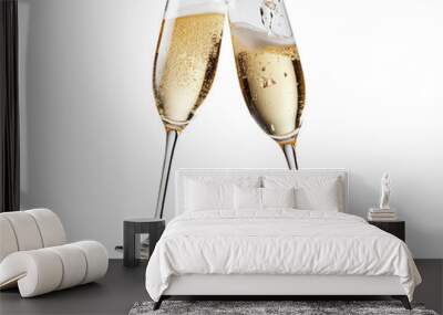 two glasses of champagne Wall mural