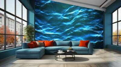 blue water Wall mural