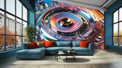 Digital Abstract Liquid Art Swirl Wall mural