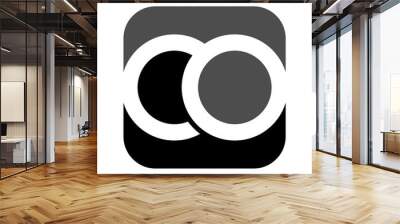 c and o logo vector. Wall mural