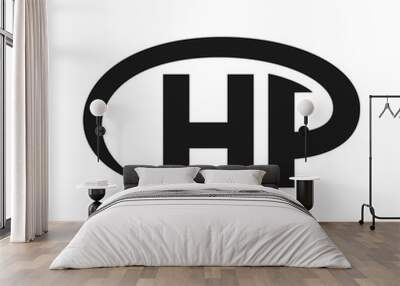 letter h and p logo vector. Wall mural