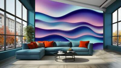 abstract blue wave background Wall mural