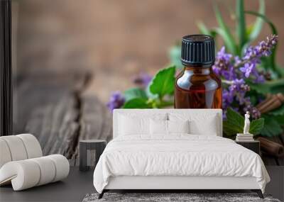 essential oils with lavender Wall mural