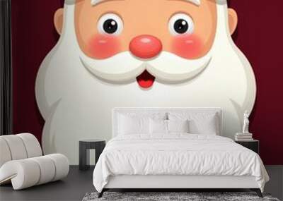 santa claus cartoon Wall mural