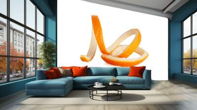 orange peel spiral isolated Wall mural