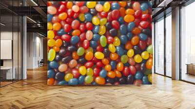 fondo de dulces y gomitas de diferentes colores  Wall mural