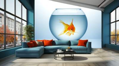 Fish bowl with gold fish Wall mural