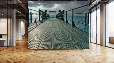 pier on the lake Constance  Wall mural