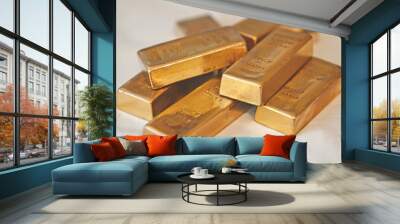 Stack of Gold Bars Wall mural