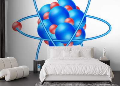 atom molecule Wall mural