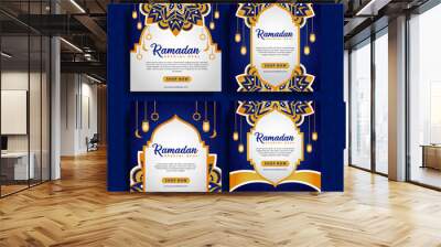 Luxury ramadan sale festival social media post square banner promotion template Wall mural