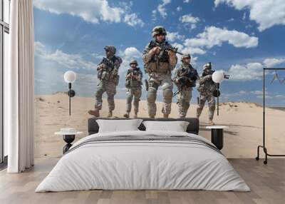 infantrymen in action Wall mural