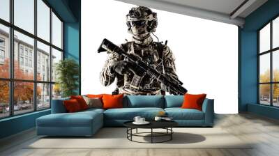 Modern army armed ranger Wall mural