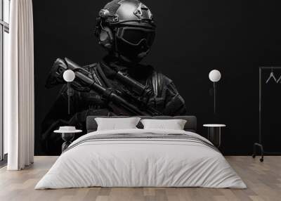 Spec ops police officer SWAT Wall mural