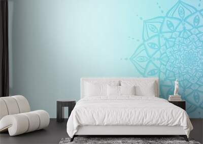 Mandala peace design of art on background . Wall mural