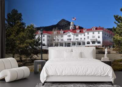 Historic Stanley Hotel in Estes Park, CO. is a popular tourist destination. Wall mural