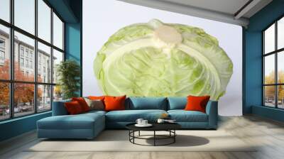 cabbage on white background Wall mural