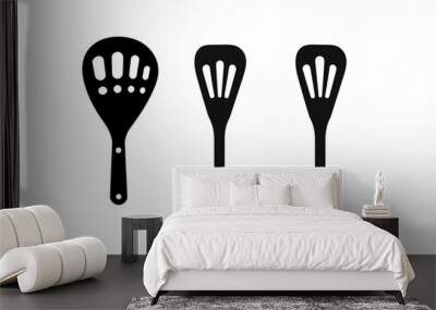 Barbecue Spatula Flat illustration, BbQ Spatula vector, Spatula Vector silhouette Wall mural