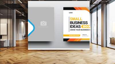 Small business idea youtube thumbnail or web banner Wall mural