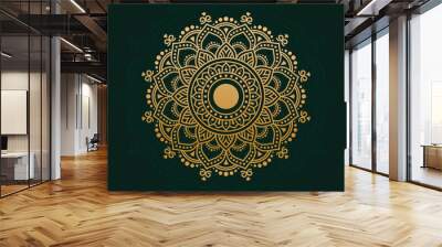 Ornamental Geometric luxury mandala pattern vector design	
 Wall mural