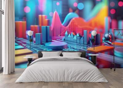 Algorithmic Asset Advancement: Financial Growth and Innovation Wall mural