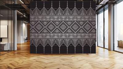 black and white seamless pattern Wall mural