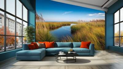 grass and sky Wall mural