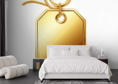 illustration of a Golden recommended item icon, recommended item , top rated item , best item , awarded item Wall mural