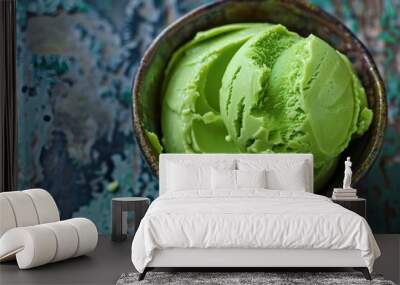 Japanese wasabi on a bowl Wall mural