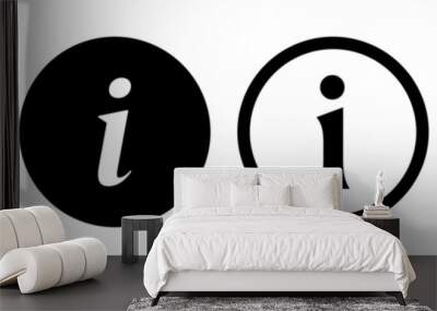 information icon. info icon. inform symbol vector.  Wall mural