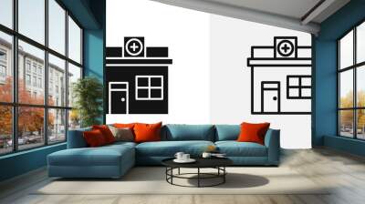 Pharmacy vector icon set. Wall mural