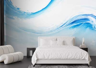 abstract soft blue and white abstract water color ocean wave texture background. Banner Graphic Resource as background for ocean wave and water wave abstract graphics	 Wall mural