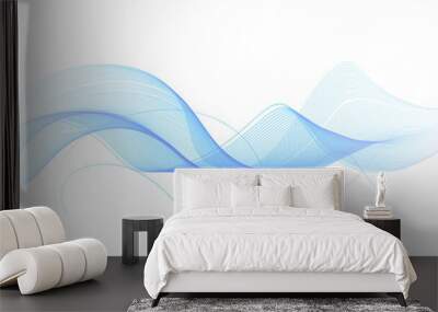 soft blue and white abstract background with flowing particles. Digital future technology concept.	blue abstract background with flowing particles. Digital future technology concept. busines Wall mural