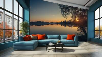 Magic sunrise Wall mural