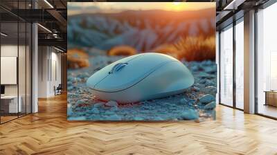 A mouse that is made by logitech.  Wall mural