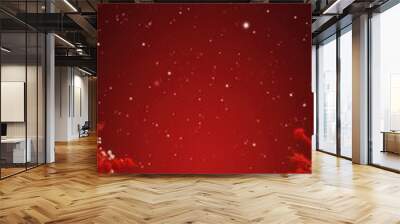 A red background with gold christmis decorated.UHD wallpaper Wall mural