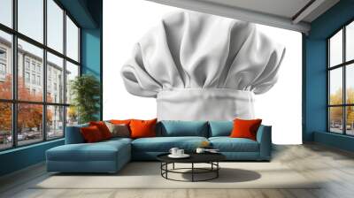 Chef toque sisolated on transparent background Wall mural