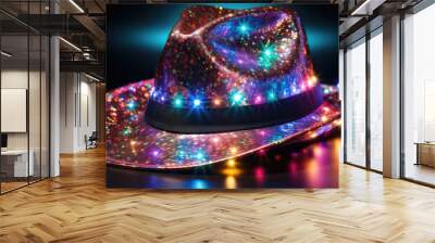 magic hat isolated on black HD 8K wallpaper Stock Photographic Image Wall mural