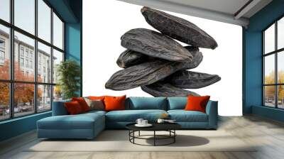 Tonka beans isolated on transparent background Wall mural