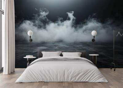 Ethereal Fog in a Dimly Lit Space Wall mural