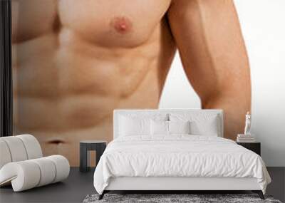 Man with muscular chest Wall mural