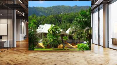 Seychelles, Indian Ocean, Mahe Island, east coast, Val des Pres area - Craft Village Wall mural