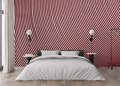 Red stripes pattern abstract background for backdrop or fabric style Wall mural