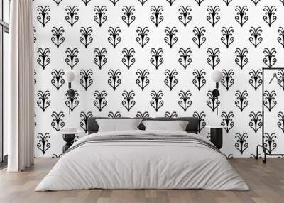 Ornament pattern design. Classic repeat textile Wall mural