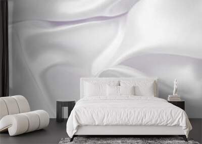 White smooth fabric Wall mural