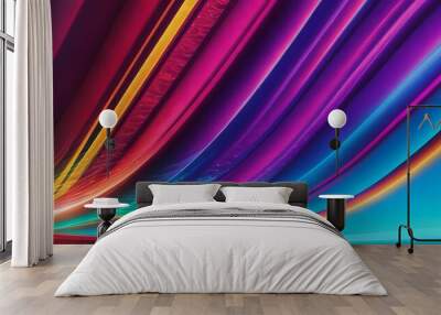 abstract colorful lines background Wall mural