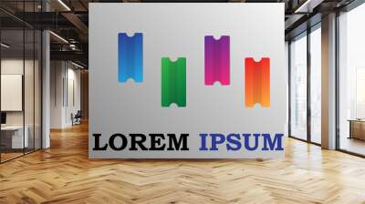 logo, design, icon for business Wall mural