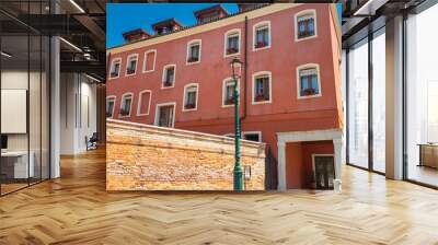 View of the architecture of the beautiful and famous city of Venice in Italy Wall mural